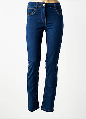 Blugi cu croială slim țesătură brută mărime normală albastru JULIE GUERLANDE femme