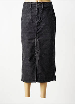 Fustă lungă croială dreaptă negru KAFFE femme