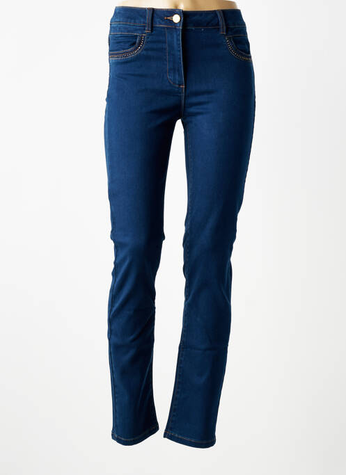 Blugi cu croială slim țesătură brută mărime normală albastru JULIE GUERLANDE femme