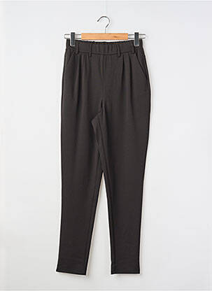 Pantalon drept țesătură poplin mărime normală negru KAFFE femeie
