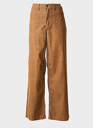 Pantalon evazat croială evazată maro KAFFE femme