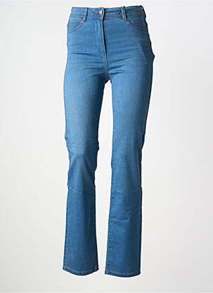 Blugi cu croială dreaptă talie înaltă talie înaltă albastru JULIE GUERLANDE femme