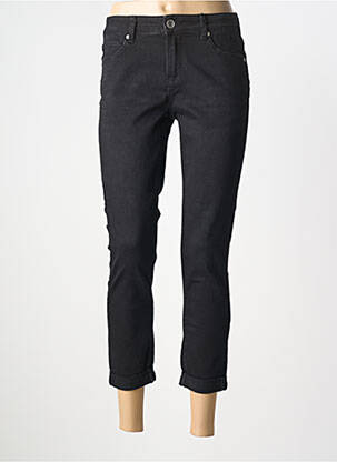 Pantalon 7/8 închidere cu fermoar sub clapetă cu nasturi negru BETTY BARCLAY femme