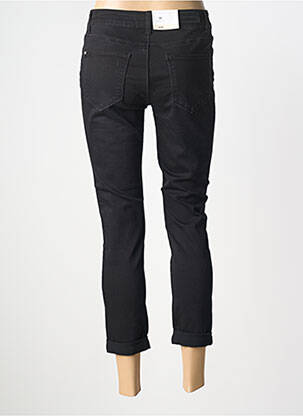 Pantalon 7/8 închidere cu fermoar sub clapetă cu nasturi negru BETTY BARCLAY femeie