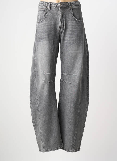 Blugi boyfriend buzunare gri AD'ORO femme