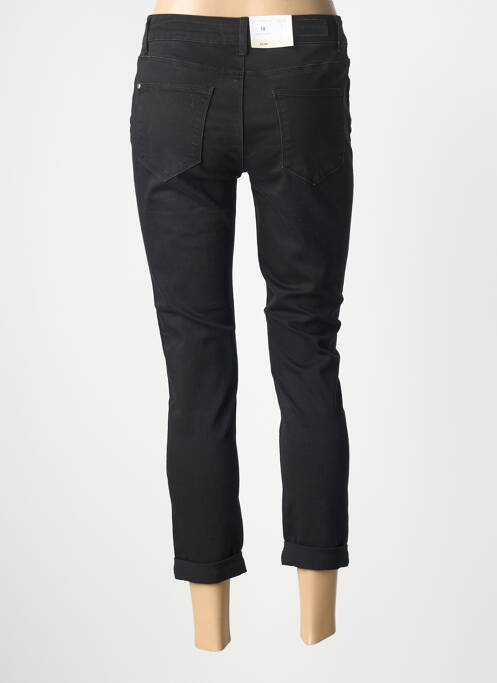 Pantalon 7/8 închidere cu fermoar sub clapetă cu nasturi negru BETTY BARCLAY femme