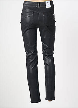 Pantalon slim talie înaltă talie înaltă negru JULIE GUERLANDE femeie