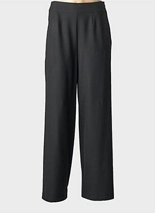 Pantalon drept țesătură crep talie înaltă negru BETTY BARCLAY femeie