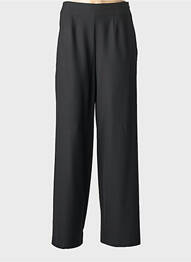 Pantalon drept țesătură crep talie înaltă negru BETTY BARCLAY femme