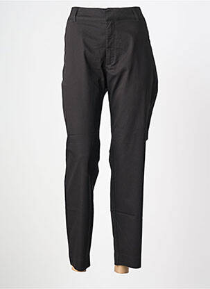 Pantalon 7/8 talie cu cleme mărime normală negru KAFFE femeie