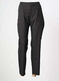 Pantalon 7/8 talie cu cleme mărime normală negru KAFFE femeie