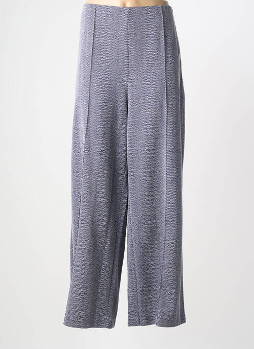 Pantalon larg închidere cu fermoar lateral talie înaltă albastru ICHI femme