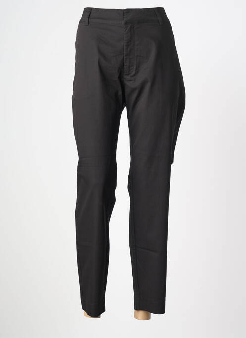 Pantalon 7/8 țesătură poplin mărime normală negru KAFFE femme