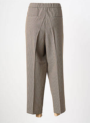 Pantalon 7/8 talie cu cleme mărime normală bej KAFFE femeie