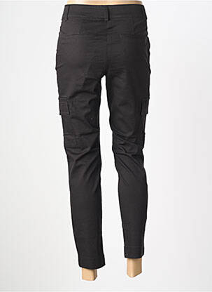 Pantalon 7/8 talie cu cleme mărime normală negru KAFFE femeie