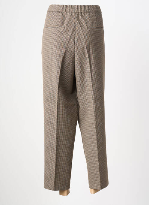 Pantalon 7/8 talie cu cleme mărime normală bej KAFFE femme