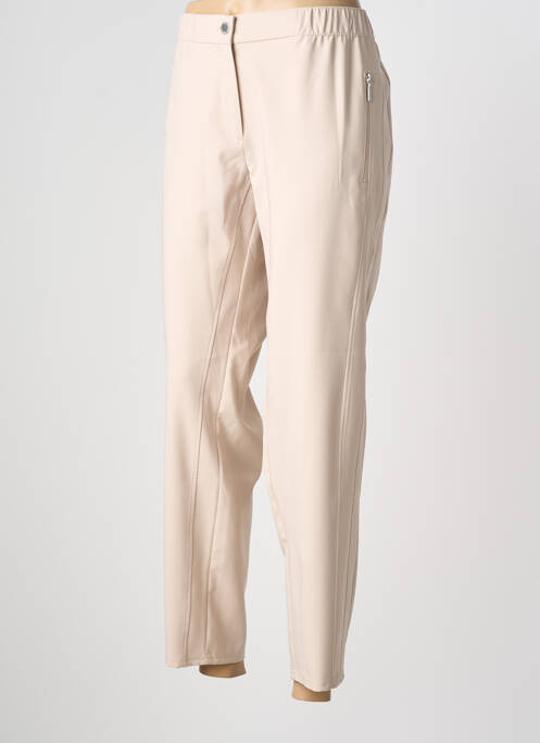 Pantalon 7/8 talie elastică mărime normală bej BETTY BARCLAY femme