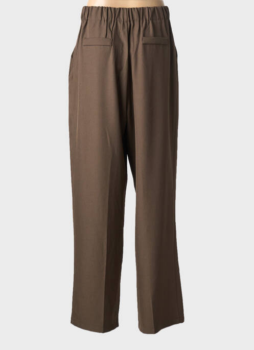 Pantalon chino țesătură poplin mărime normală maro JUS DE POM femme