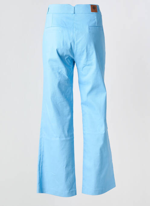 Pantalon evazat talie înaltă talie înaltă albastru HIPPOCAMPE femme