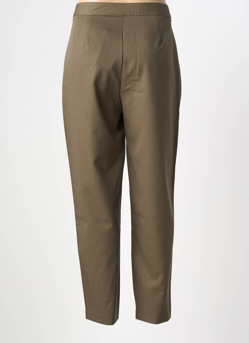 Pantalon slim țesătură poplin mărime normală verde TIFFOSI femme