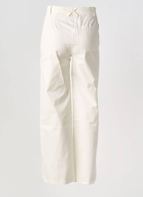 Pantalon drept țesătură poplin mărime normală bej JOHANNA PARIS femme