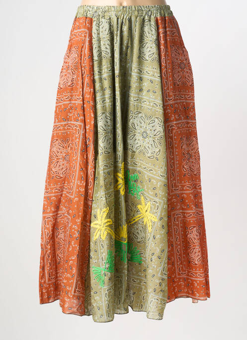 Fustă lungă croială fluidă verde JOHANNA PARIS femme