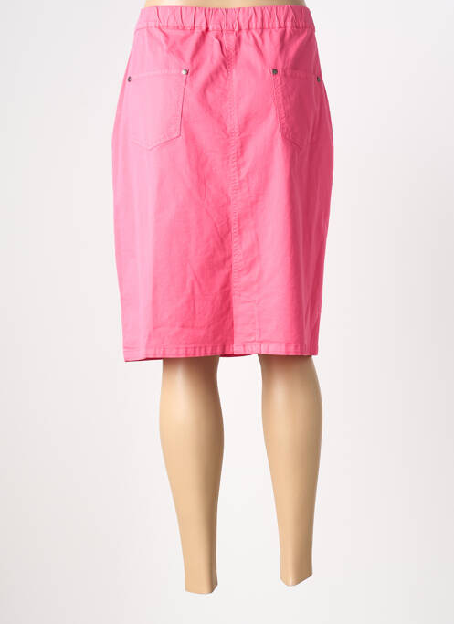 Fustă midi elasticitate roz FRANCE RIVOIRE femme