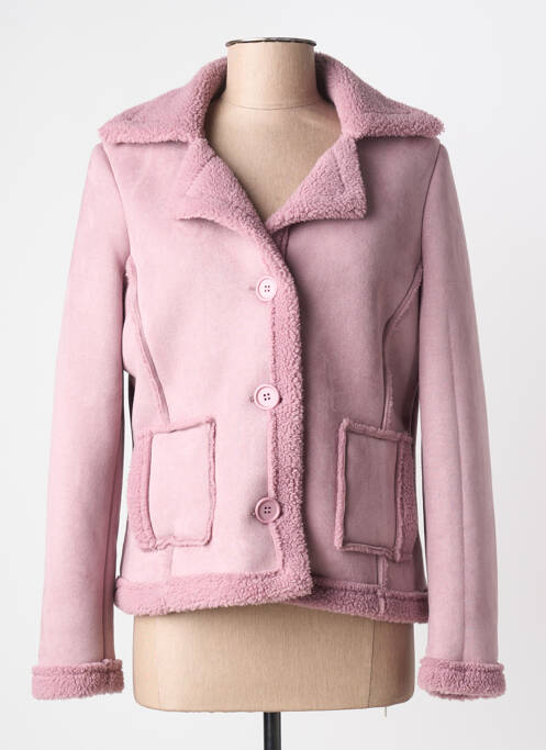 Jachete casual guler tip costum roz FRANCE RIVIERE femme