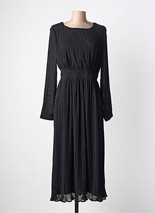 Rochie lungă mâneci lungi mâneci lungi negru SWEEWË femme