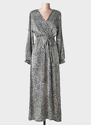 Rochie lungă mâneci lungi mâneci lungi negru ELENA Z femme