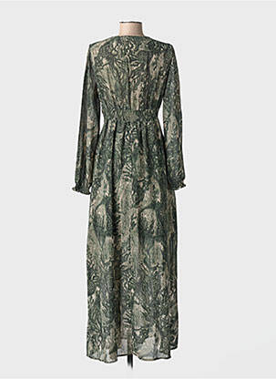 Rochie lungă mâneci lungi mâneci lungi verde IKOONE&BIANKA femme