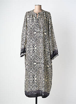Rochie lungă mâneci lungi mâneci lungi negru PAPILLONNE femeie