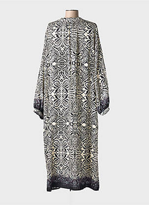 Rochie lungă mâneci lungi mâneci lungi negru PAPILLONNE femeie
