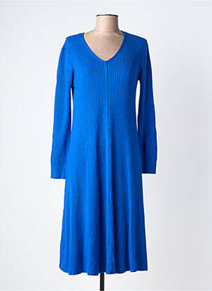 Rochie midi mâneci lungi mâneci lungi albastru FINERY femeie
