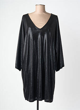 Rochie midi mâneci lungi mâneci lungi negru NEW FEELING femme