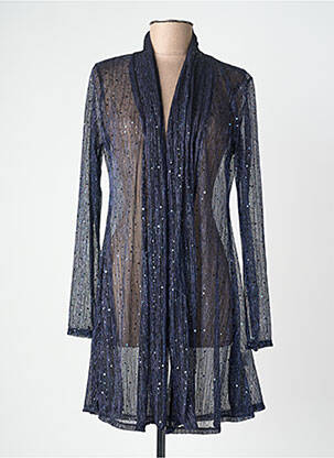 Jachete casual croială cambrată albastru JOY'S PARIS femme