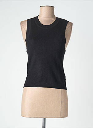 Top croială cambrată fără mâneci negru TIFFOSI femme