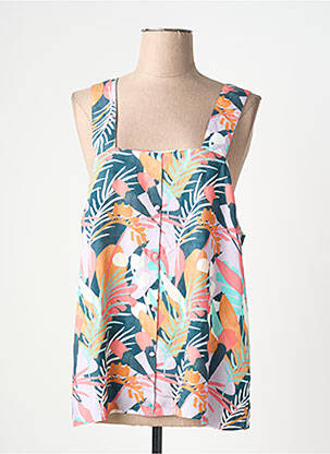 Top imprimeu fantezie fără mâneci verde TIFFOSI femme