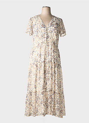 Rochie lungă mâneci scurte mâneci scurte alb MERI & ESCA femme