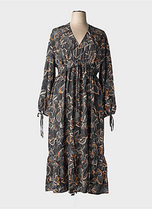 Rochie lungă mâneci lungi mâneci lungi negru BY ONE femeie