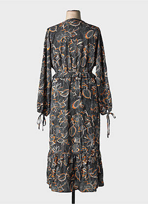 Rochie lungă mâneci lungi mâneci lungi negru BY ONE femeie