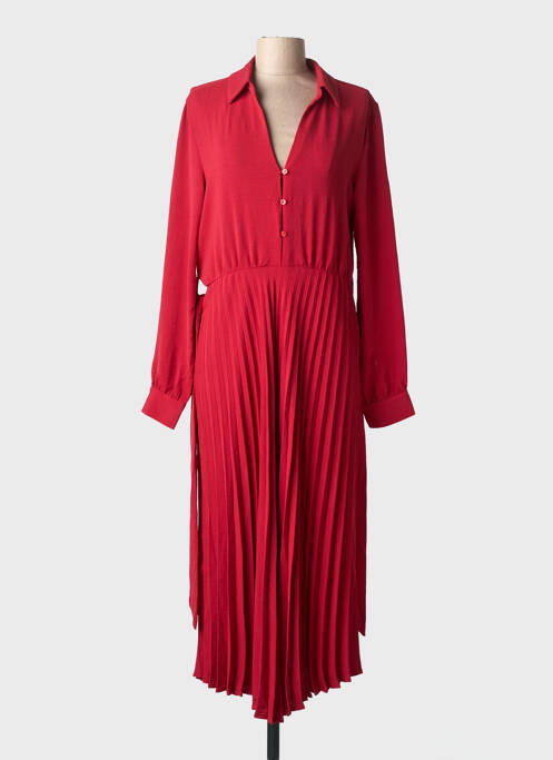 Rochie lungă mâneci lungi mâneci lungi roșu TIFFOSI femme