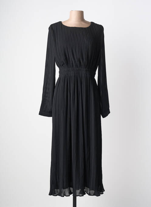 Rochie lungă mâneci lungi mâneci lungi negru SWEEWË femme