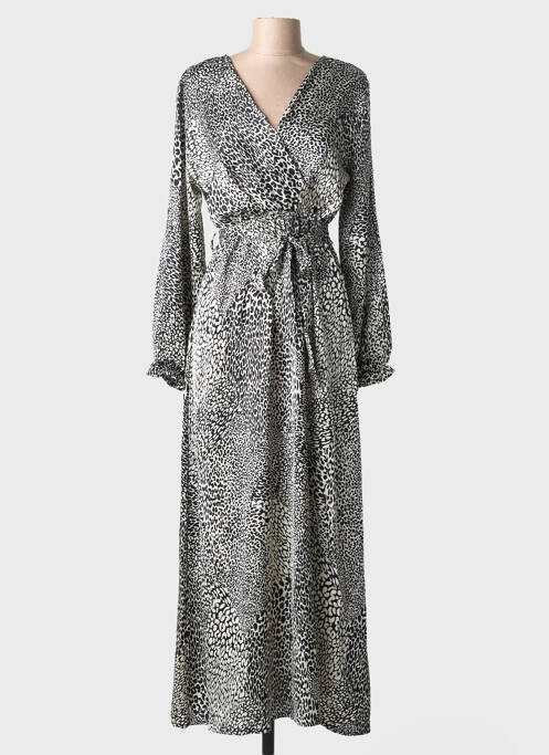 Rochie lungă mâneci lungi mâneci lungi negru ELENA Z femme