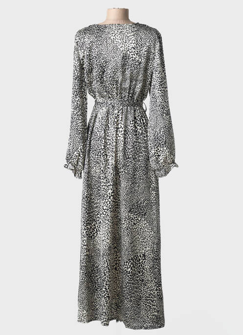 Rochie lungă mâneci lungi mâneci lungi negru ELENA Z femme