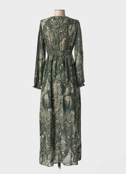 Rochie lungă mâneci lungi mâneci lungi verde IKOONE&BIANKA femme