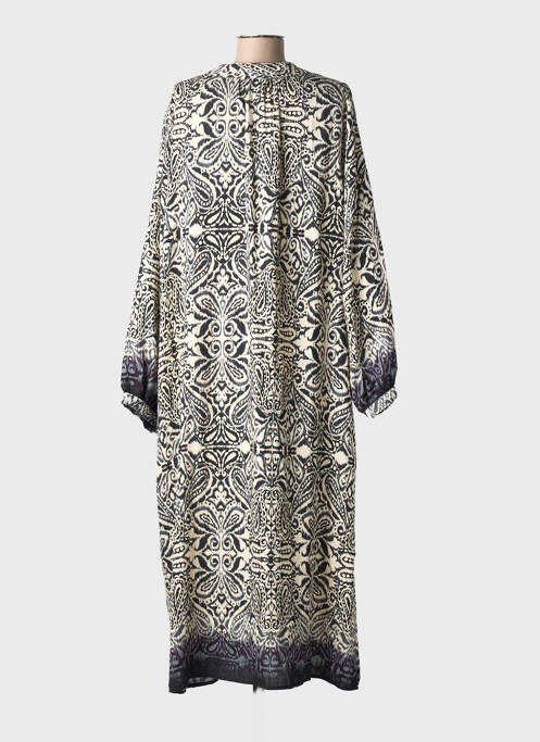 Rochie lungă mâneci lungi mâneci lungi negru PAPILLONNE femme