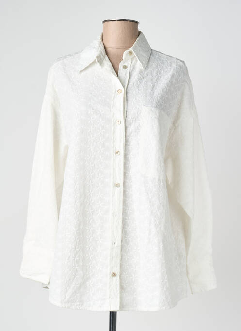 Cămașă croială dreaptă mâneci lungi alb FENOMEN femme