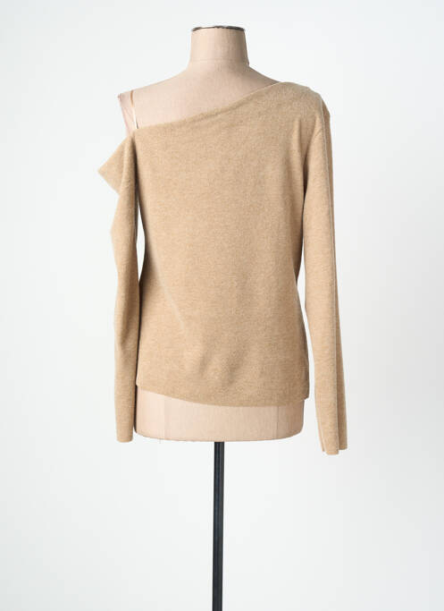 Pulover croială cambrată mâneci lungi bej TIFFOSI femme