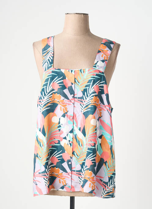 Top imprimeu fantezie fără mâneci verde TIFFOSI femme